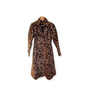 VENUS Leopard Print Long Coat